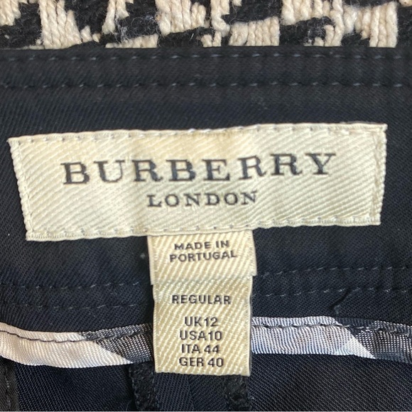 Burberry London Bootcut Flare Black Trouser Pants Size 10 - Picture 2 of 6